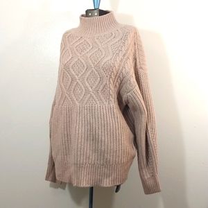 A new day sweater pink beige color S